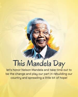 Nelson Mandela International Day event poster