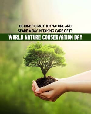 Nature Conservation Day flyer