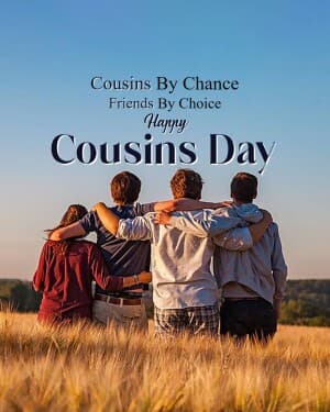 Cousins Day poster