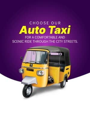 Taxi Service promotional post