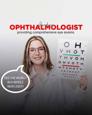 Ophthalmologist flyer