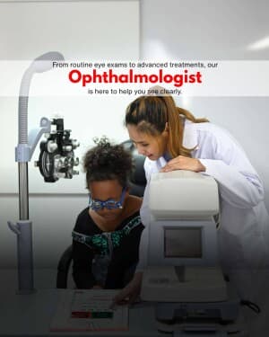 Ophthalmologist poster