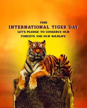 International Tiger Day flyer