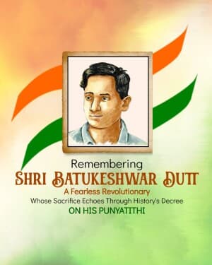 Batukeshwar Dutt Punyatithi poster