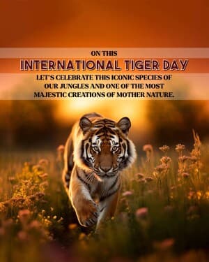 International Tiger Day banner