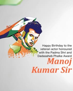 Manoj Kumar Birthday post