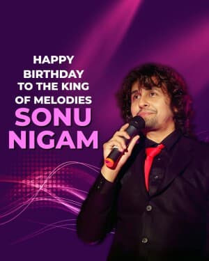 Sonu Nigam Birthday image