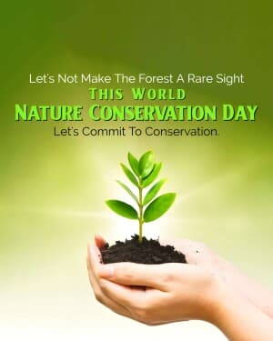 Nature Conservation Day poster