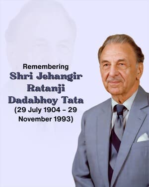 J. R. D. Tata Jayanti graphic