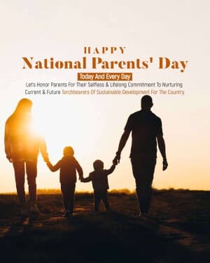 National Parent's Day event poster