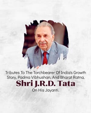 J. R. D. Tata Jayanti banner