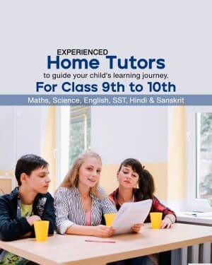 Home Tuition business banner