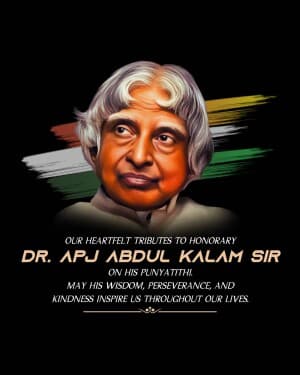 Dr APJ Abdul Kalam Punyatithi poster