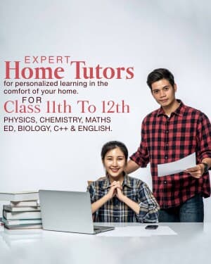 Home Tuition business flyer