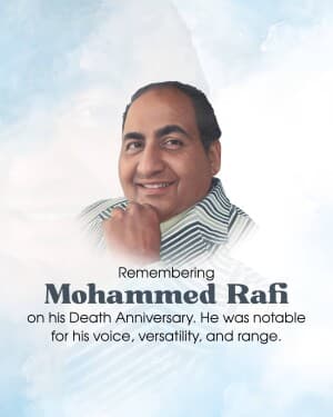 Mohammed Rafi Punyatithi banner