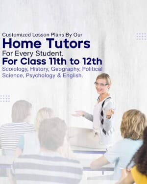 Home Tuition marketing poster