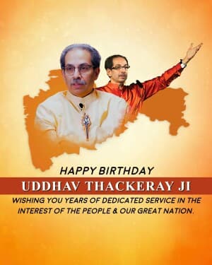 Uddhav Thackeray Birthday poster