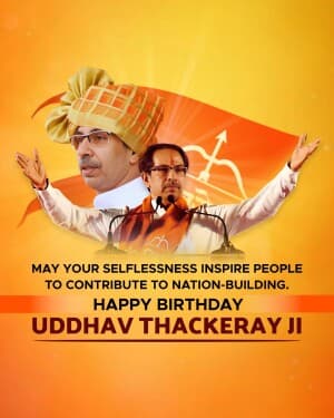 Uddhav Thackeray Birthday post