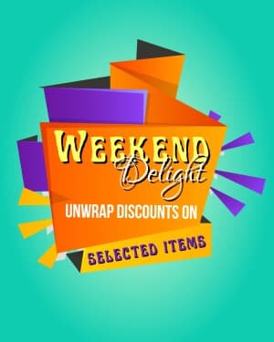 Weekend Offer facebook ad banner