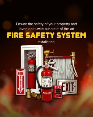 Fire Safety promotional template