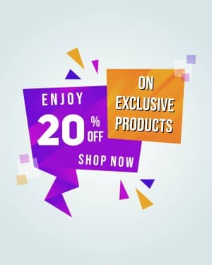 Discount facebook ad banner