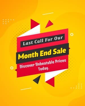 Month End Offer poster Maker