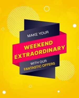 Weekend Offer Instagram banner