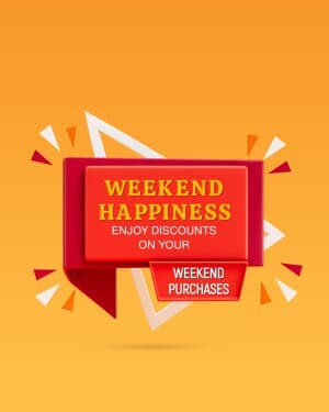 Weekend Offer poster