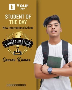 Student Of The Year flyer