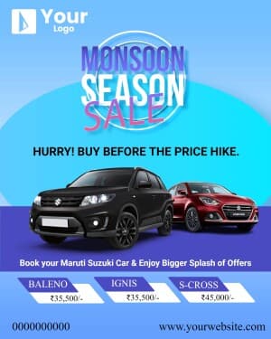 Monsoon Sale creative template