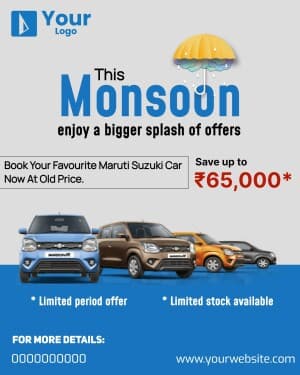 Monsoon Sale Facebook Poster