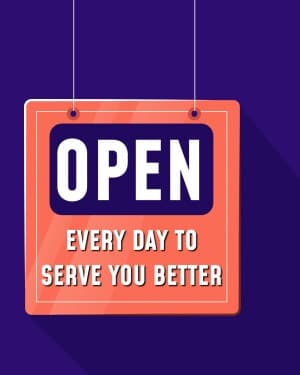 Store Open facebook ad banner