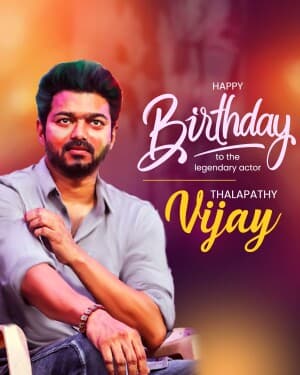 Joseph Vijay Birthday flyer