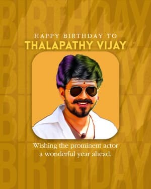 Joseph Vijay Birthday poster