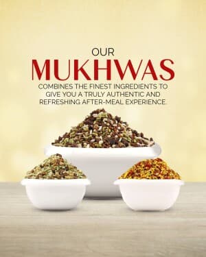 Mukhwas promotional template