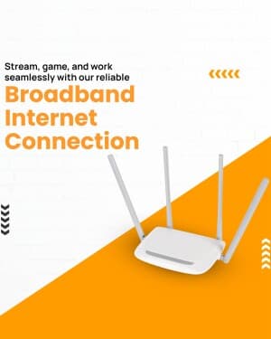 Internet Broadband promotional poster