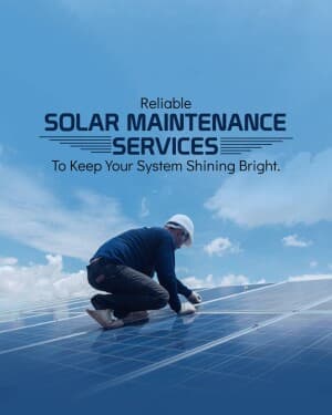 Solar Maintenance poster