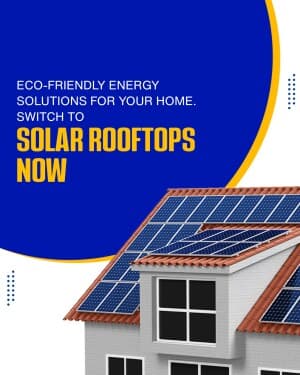 Solar Rooftop System instagram post