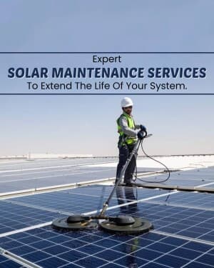 Solar Maintenance business post