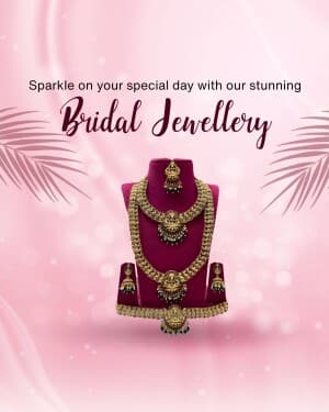 Bridal Jewellery marketing poster