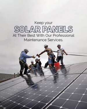 Solar Maintenance video
