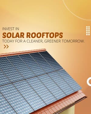 Solar Rooftop System marketing poster
