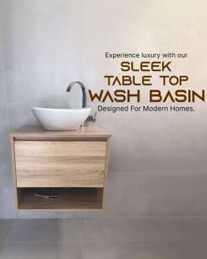 wash basin facebook ad