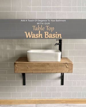 wash basin instagram post