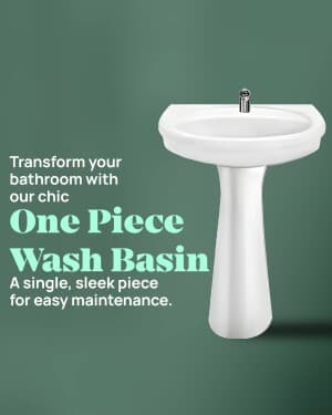 wash basin template