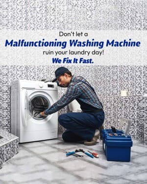 Repairing and Maintenance marketing poster