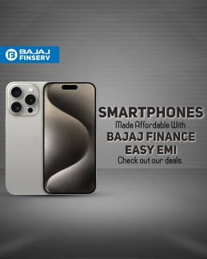 Bajaj Finance marketing poster