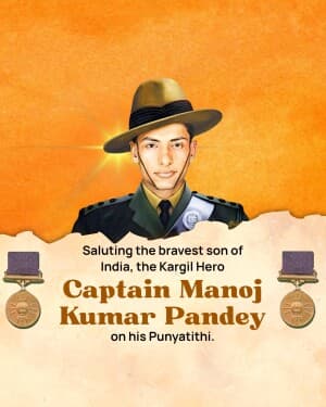 Captain Manoj Kumar Pandey Punyatithi flyer