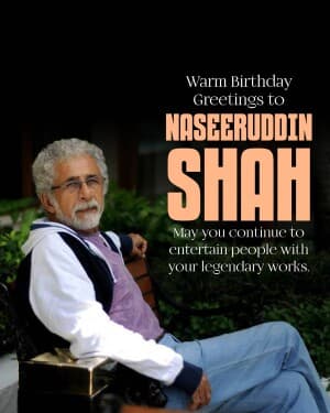 Naseeruddin Shah Birthday post