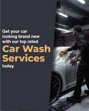 Car Washing & Paint flyer